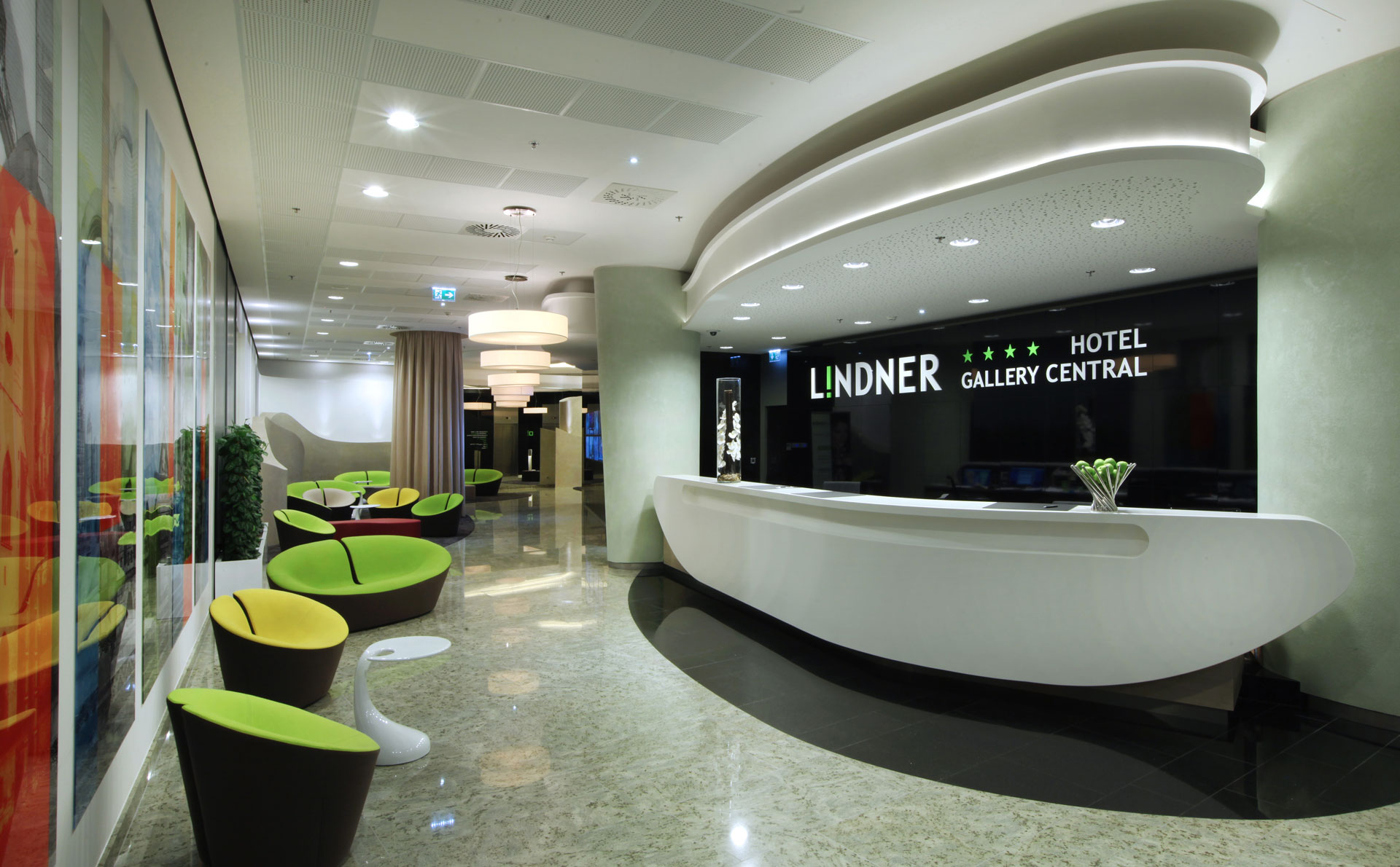 EFF - Lindner Hotel Gallery Central - Kompletní realizace interiéru Hotel LINDNER Bratislava